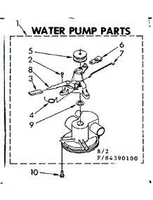 Water Pump Parts parts for Kenmore Washer 110.84390600 (11084390600, 110 84390600) from AppliancePartsPros.com