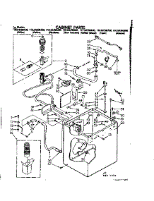 Cabinet Parts parts for Kenmore Washer 110.84390700 (11084390700, 110 84390700) from AppliancePartsPros.com