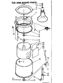 Tub And Basket Parts parts for Kenmore Washer 110.84390800 (11084390800, 110 84390800) from AppliancePartsPros.com
