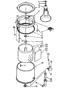 Tub And Basket Parts parts for Kenmore Washer 110.84390810 (11084390810, 110 84390810) from AppliancePartsPros.com