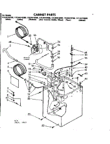 Cabinet Parts parts for Kenmore Washer 110.84416100 (11084416100, 110 84416100) from AppliancePartsPros.com