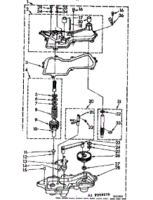Gearcase / Transmission parts for Kenmore Washer 110.84416810 (11084416810, 110 84416810) from AppliancePartsPros.com