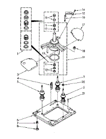 Machine Base Parts parts for Kenmore Washer 110.84417700 (11084417700, 110 84417700) from AppliancePartsPros.com