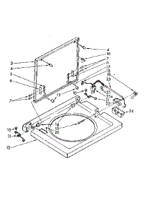 Washer Top And Lid Parts parts for Kenmore Washer 110.84417700 (11084417700, 110 84417700) from AppliancePartsPros.com