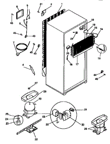 Unit Parts parts for Kenmore Refrigerator 253.67800791 (25367800791, 253 67800791) from AppliancePartsPros.com