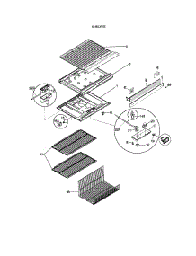 Shelves parts for Kenmore Refrigerator 253.67800793 (25367800793, 253 67800793) from AppliancePartsPros.com