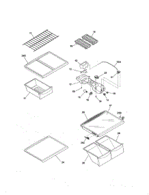 Shelves parts for Kenmore Refrigerator 253.67870505 (25367870505, 253 67870505) from AppliancePartsPros.com