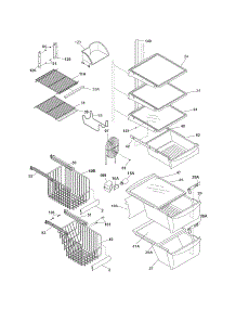 Shelves parts for Kenmore Refrigerator 253.56773600 (25356773600, 253 56773600) from AppliancePartsPros.com