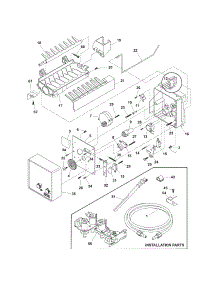 Ice Maker parts for Kenmore Refrigerator 253.56943602 (25356943602, 253 56943602) from AppliancePartsPros.com
