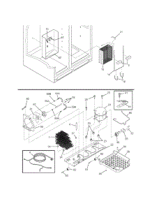 System parts for Kenmore Refrigerator 253.57388602 (25357388602, 253 57388602) from AppliancePartsPros.com