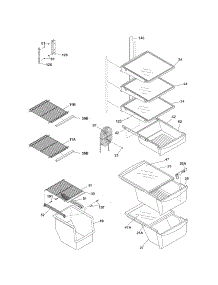 Shelves parts for Kenmore Refrigerator 253.57389601 (25357389601, 253 57389601) from AppliancePartsPros.com