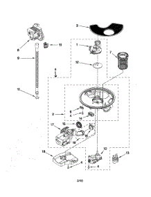 Pump And Motor Parts parts for Kenmore Dishwasher 665.13263K112 (66513263K112, 665 13263K112) from AppliancePartsPros.com