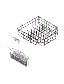 Lower Rack Parts parts for Kenmore Dishwasher 665.13263K114 (66513263K114, 665 13263K114) from AppliancePartsPros.com