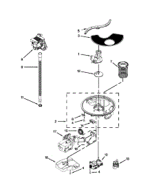 Pump, Washarm And Motor Parts parts for Kenmore Dishwasher 665.13269K113 (66513269K113, 665 13269K113) from AppliancePartsPros.com