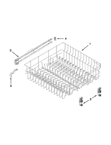 Upper Rack And Track Parts parts for Kenmore Dishwasher 665.13272K111 (66513272K111, 665 13272K111) from AppliancePartsPros.com