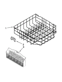 Lower Rack Parts parts for Kenmore Dishwasher 665.13272K111 (66513272K111, 665 13272K111) from AppliancePartsPros.com