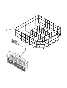 Lower Rack Parts parts for Kenmore Dishwasher 665.13272K112 (66513272K112, 665 13272K112) from AppliancePartsPros.com