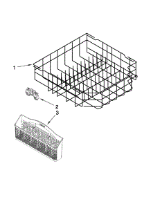 Lower Rack Parts parts for Kenmore Dishwasher 665.13272K113 (66513272K113, 665 13272K113) from AppliancePartsPros.com