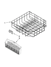 Lower Rack Parts parts for Kenmore Dishwasher 665.13272K114 (66513272K114, 665 13272K114) from AppliancePartsPros.com