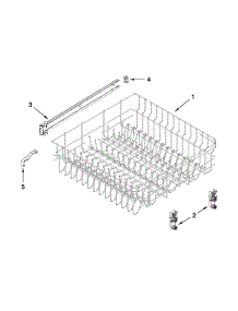 Upper Rack And Track Parts parts for Kenmore Dishwasher 665.13272K114 (66513272K114, 665 13272K114) from AppliancePartsPros.com