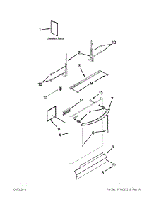 Door And Panel Parts parts for Kenmore Dishwasher 665.13272K116 (66513272K116, 665 13272K116) from AppliancePartsPros.com