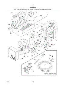 Ice Maker parts for Kenmore Refrigerator 253.74862408 (25374862408, 253 74862408) from AppliancePartsPros.com