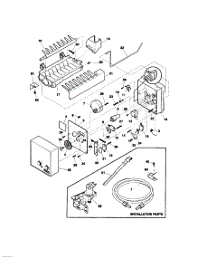 Ice Maker parts for Kenmore Refrigerator 253.74879401 (25374879401, 253 74879401) from AppliancePartsPros.com