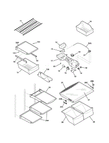 Shelves parts for Kenmore Refrigerator 253.74889401 (25374889401, 253 74889401) from AppliancePartsPros.com