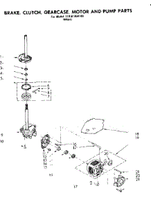 Brake Clutch Gearcase, Motor & Pump Parts parts for Kenmore Washer 110.81350100 (11081350100, 110 81350100) from AppliancePartsPros.com