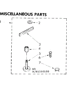 Miscellaneous Parts parts for Kenmore Washer 110.81350100 (11081350100, 110 81350100) from AppliancePartsPros.com