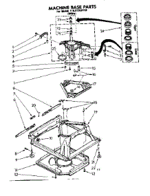Machine Base Parts parts for Kenmore Washer 110.81350110 (11081350110, 110 81350110) from AppliancePartsPros.com