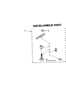 Miscellaneous Parts parts for Kenmore Washer 110.81350110 (11081350110, 110 81350110) from AppliancePartsPros.com