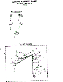 Wiring Harness Parts parts for Kenmore Washer 110.81350110 (11081350110, 110 81350110) from AppliancePartsPros.com