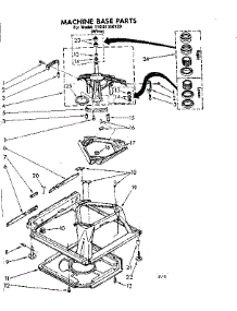 Machine Base Parts parts for Kenmore Washer 110.81350120 (11081350120, 110 81350120) from AppliancePartsPros.com
