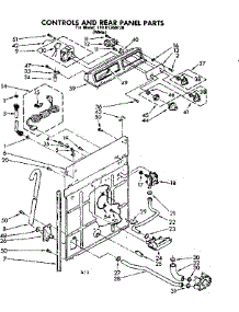 Controls & Rear Panel Parts parts for Kenmore Washer 110.81350120 (11081350120, 110 81350120) from AppliancePartsPros.com