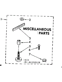 Miscellaneous Parts parts for Kenmore Washer 110.81350120 (11081350120, 110 81350120) from AppliancePartsPros.com