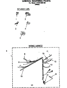 Wiring Harness Parts parts for Kenmore Washer 110.81350130 (11081350130, 110 81350130) from AppliancePartsPros.com