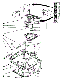 Machine Base parts for Kenmore Washer 110.81350150 (11081350150, 110 81350150) from AppliancePartsPros.com