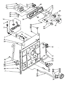 Controls And Rear Panel parts for Kenmore Washer 110.81350150 (11081350150, 110 81350150) from AppliancePartsPros.com