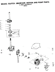Brake Clutch Gearcase Motor & Pump Parts parts for Kenmore Washer 110.81351110 (11081351110, 110 81351110) from AppliancePartsPros.com