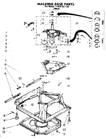 Machine Base Parts parts for Kenmore Washer 110.81351120 (11081351120, 110 81351120) from AppliancePartsPros.com