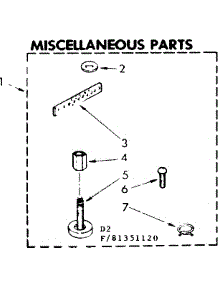 Miscellaneous parts for Kenmore Washer 110.81351120 (11081351120, 110 81351120) from AppliancePartsPros.com