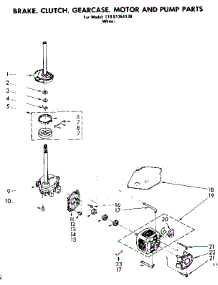 Brake Clutch Gearcase Motor & Pump Parts parts for Kenmore Washer 110.81351130 (11081351130, 110 81351130) from AppliancePartsPros.com