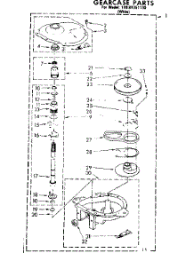 Gearcase Parts parts for Kenmore Washer 110.81351130 (11081351130, 110 81351130) from AppliancePartsPros.com