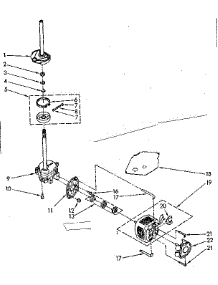 Brake, Clutch, Gearcase, Motor And Pump Parts parts for Kenmore Washer 110.81360100 (11081360100, 110 81360100) from AppliancePartsPros.com