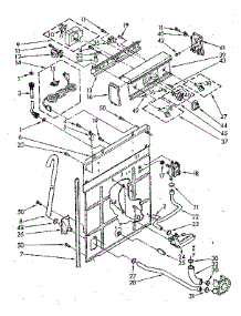 Controls And Rear Panel Parts parts for Kenmore Washer 110.81360110 (11081360110, 110 81360110) from AppliancePartsPros.com