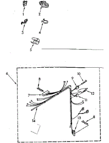 Wiring Harness Parts parts for Kenmore Washer 110.81360200 (11081360200, 110 81360200) from AppliancePartsPros.com