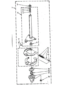 Brake And Drive Tube Parts parts for Kenmore Washer 110.81360200 (11081360200, 110 81360200) from AppliancePartsPros.com