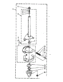 Brake And Drive Tube Parts parts for Kenmore Washer 110.81360210 (11081360210, 110 81360210) from AppliancePartsPros.com