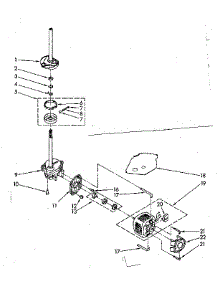 Brake, Clutch, Gearcase, Motor And Pump Parts parts for Kenmore Washer 110.81360610 (11081360610, 110 81360610) from AppliancePartsPros.com